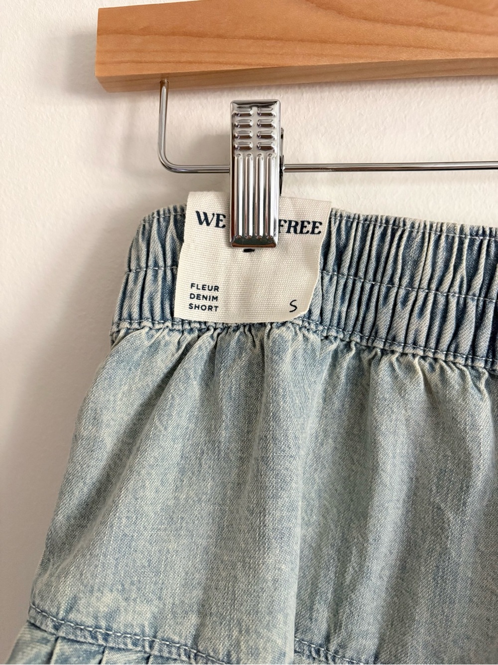We the Free Fleur Denim Shorts in Belle Blue NEW - Picture 7 of 8